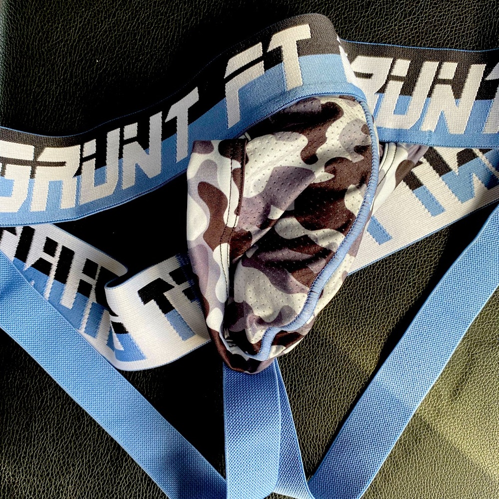 Fort Troff Camo Haze Jockstrap (L) Dusk Break Blue